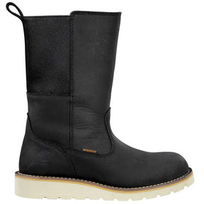 Carhartt 10" Women's Wellington Soft-Toe Waterproof Pull On Wedge Work Boot Black Profile View
