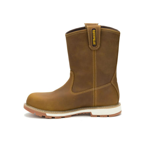 Caterpillar Men's 247 10-Inch Wellington Steel Toe Boot Pyramid - Medial View