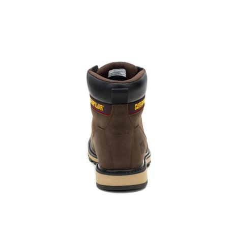 Caterpillar Men's 247 6-Inch Steel Toe Boot Dark Earth - Heel View