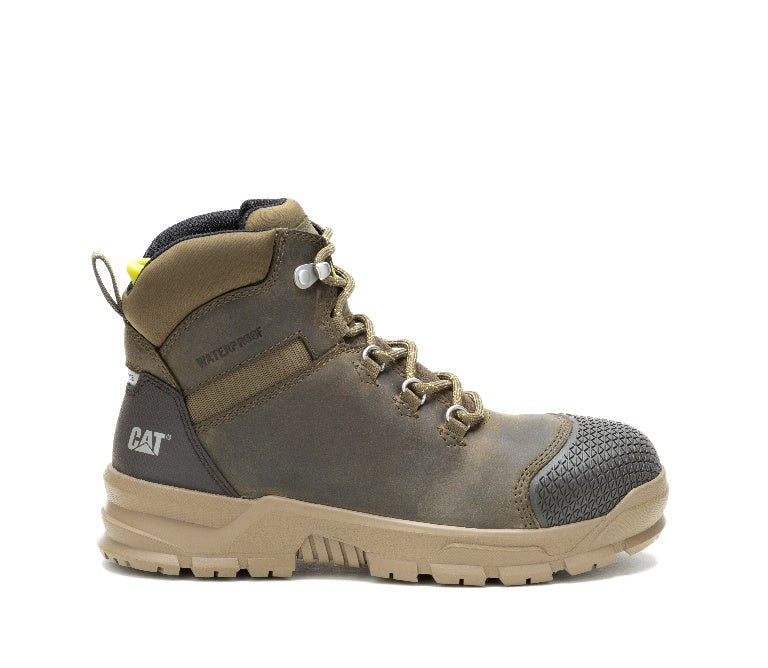 Caterpillar Accomplice X Women’s Steel-Toe Waterproof Work Boot Green P91631 Profile