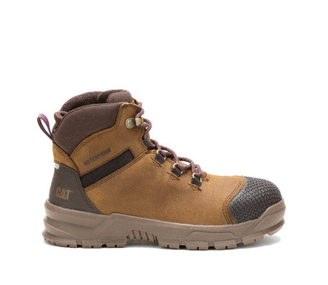 Caterpillar Accomplice X Women’s Steel-Toe Waterproof Work Boot Tan P91632 Profile