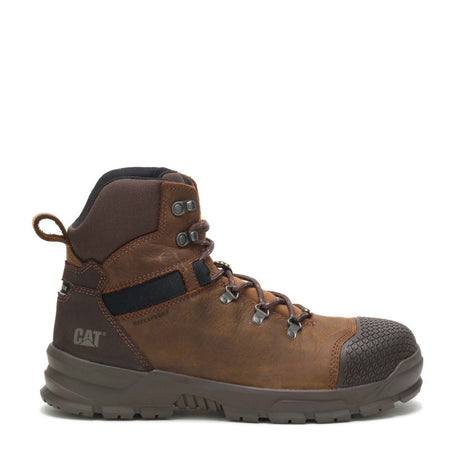 Caterpillar Accomplice X Steel-Toe Waterproof Work Boot Brown P91331 Profile
