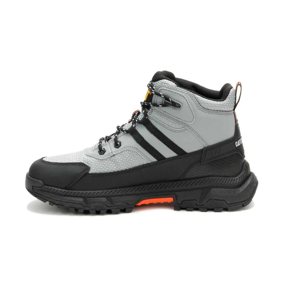Caterpillar Men's Booster Vent Soft Toe Boot Gray - Medial View