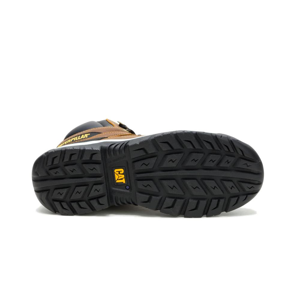 Caterpillar Men's Brickline Steel Toe Boot Pyramid - Outsole View