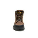 Caterpillar Men's Brickline Steel Toe Boot Real Brown - Front View