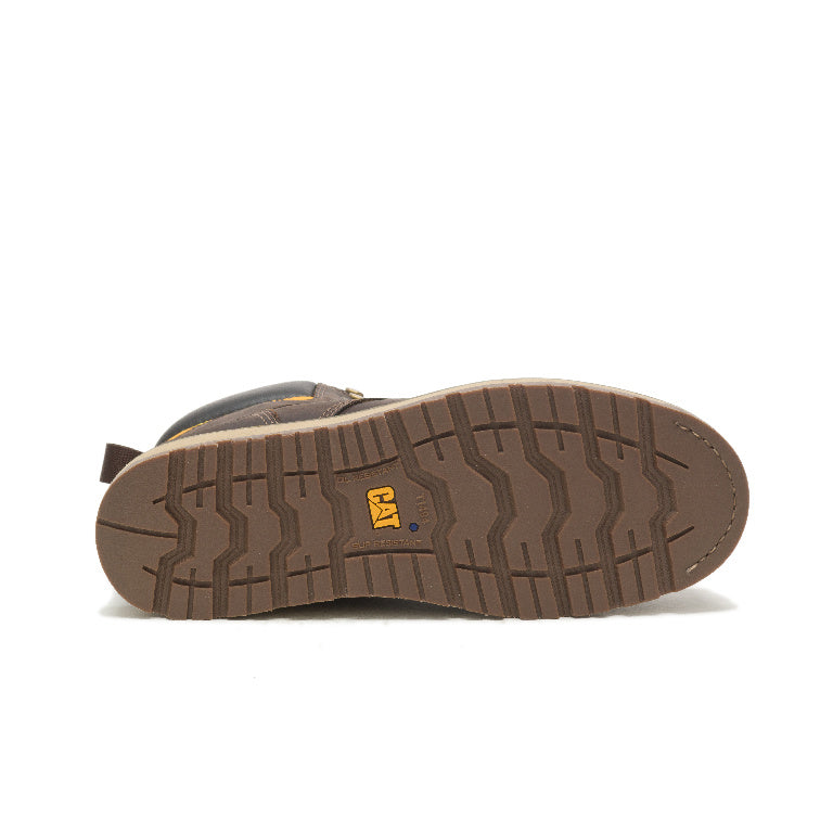 Caterpillar Calibrate Steel-Toe Work Boot Dark Brown P91418 Sole Image