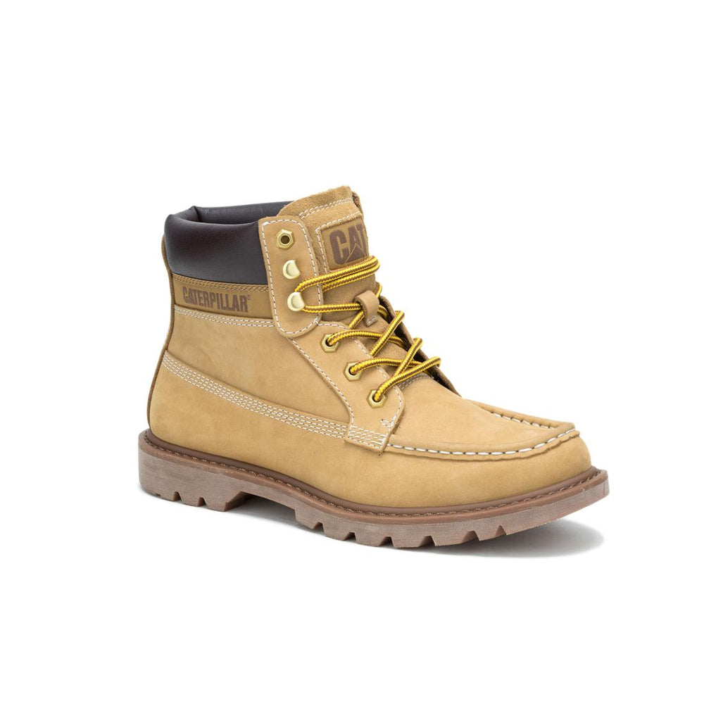 Caterpillar Colorado Moc Toe Soft-Toe Boots Honey Reset P726065 Medial Image