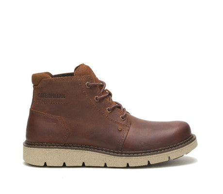 Caterpillar Covert Soft-Toe Waterproof Mid Boot Leather Brown P725465 Profile