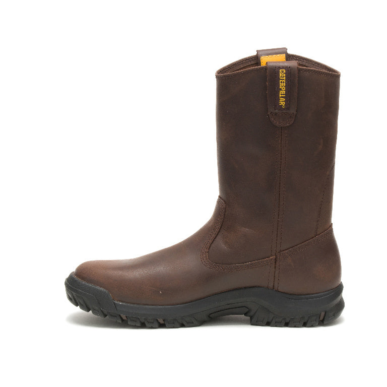 Caterpillar Drawbar Soft-Toe Pull On Work Boot Brown P51034 Side Image