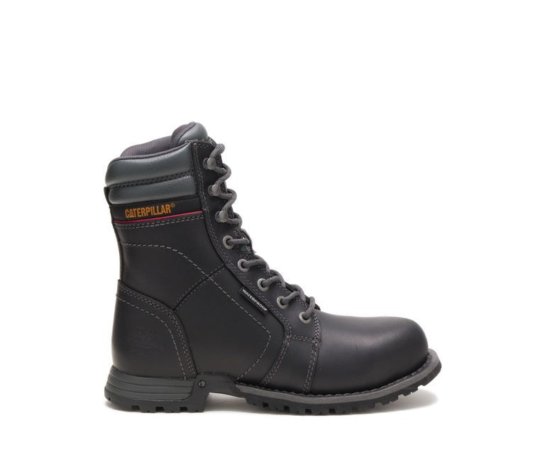 Caterpillar Echo Women’s Steel-Toe Waterproof Work Boot Black P90899 Profile