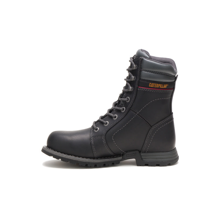 Caterpillar Echo Women’s Steel-Toe Waterproof Work Boot Black P90899 Side Image