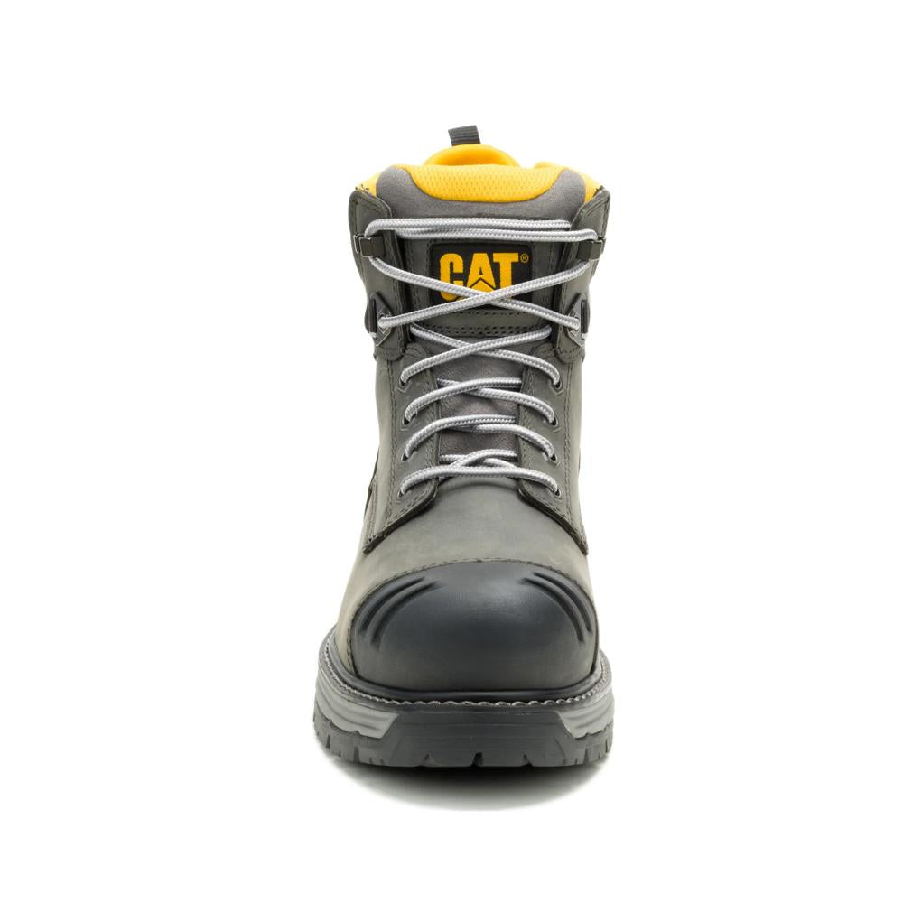 Caterpillar Men's Excavator PowerSpring 6-Inch Composite Toe Boot Quiet Shade - Front View