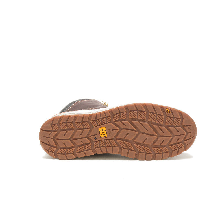 Caterpillar Impact Composite-Toe Waterproof Work Boot Red Brown P91402 Sole Image