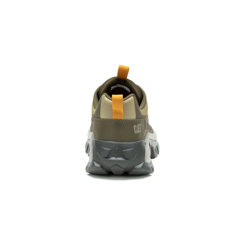 Caterpillar Intruder Lightning Mesh Soft-Toe Shoe Olive Green P111432 Heel Image