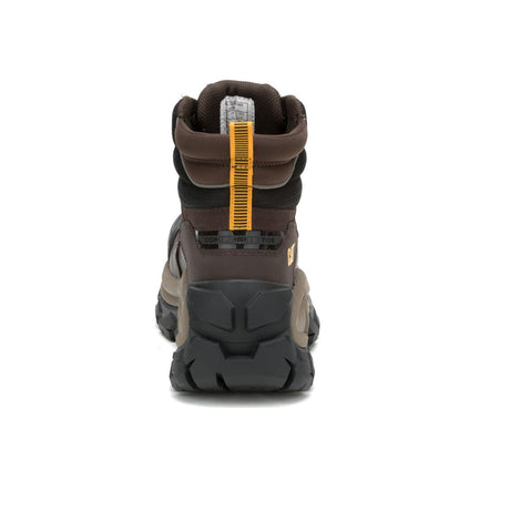 Caterpillar Invader Max Waterproof Composite-Toe Boots Coffee Bean P91729 Heel Image