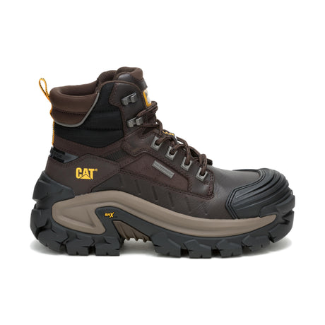 Caterpillar Invader Max Waterproof Composite-Toe Boots Coffee Bean P91729 Profile