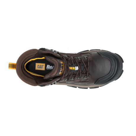 Caterpillar Invader Max Waterproof Composite-Toe Boots Coffee Bean P91729 Side Image