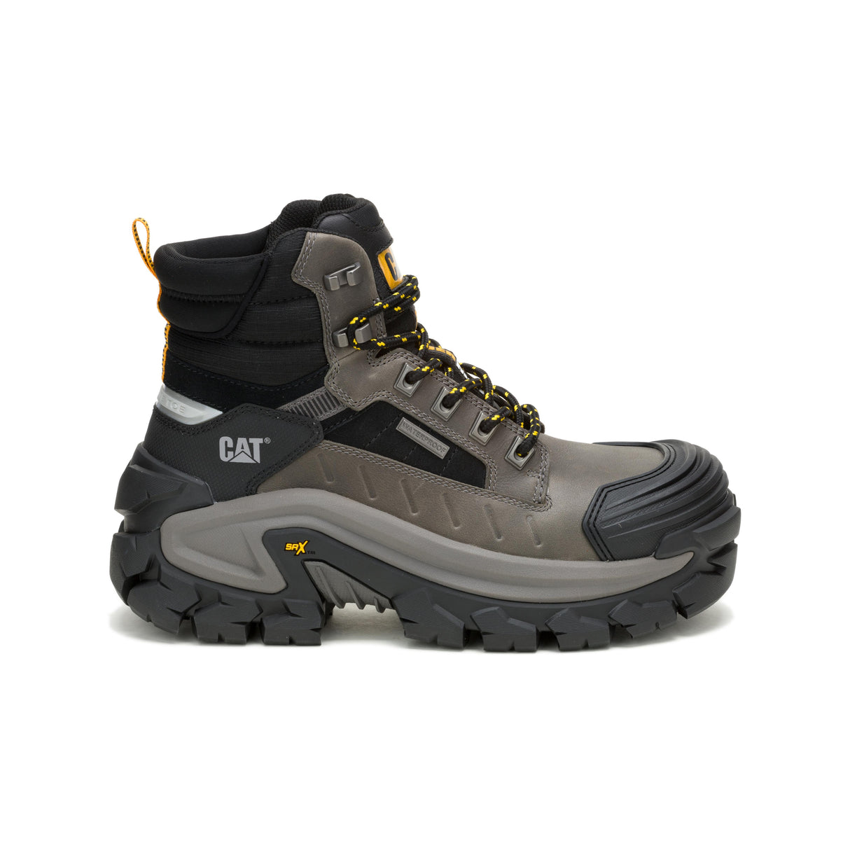 Caterpillar Invader Max Waterproof Composite-Toe Boots Gargoyle P91730 Profile