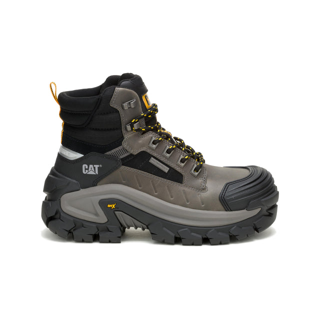 Caterpillar Invader Max Waterproof Composite-Toe Boots Gargoyle P91730 Profile