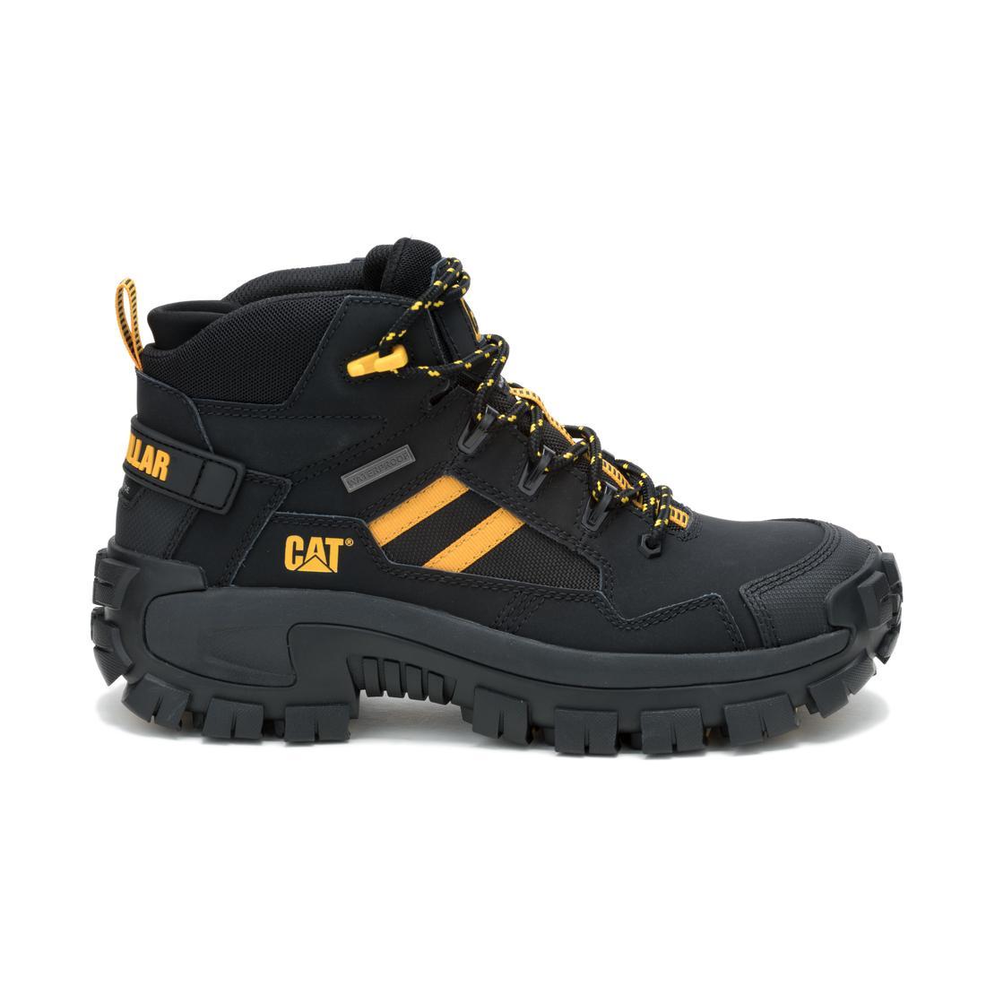 Caterpillar Invader Mid Vent Waterproof Composite-Toe Boots Black P91756 Profile