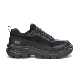 Caterpillar Invader Sport Lo Composite-Toe Shoes Black In Suede P91770 Profile
