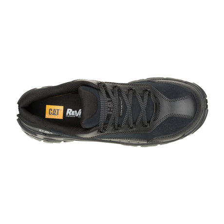 Caterpillar Invader Sport Lo Composite-Toe Shoes Black In Suede P91770 Side Image