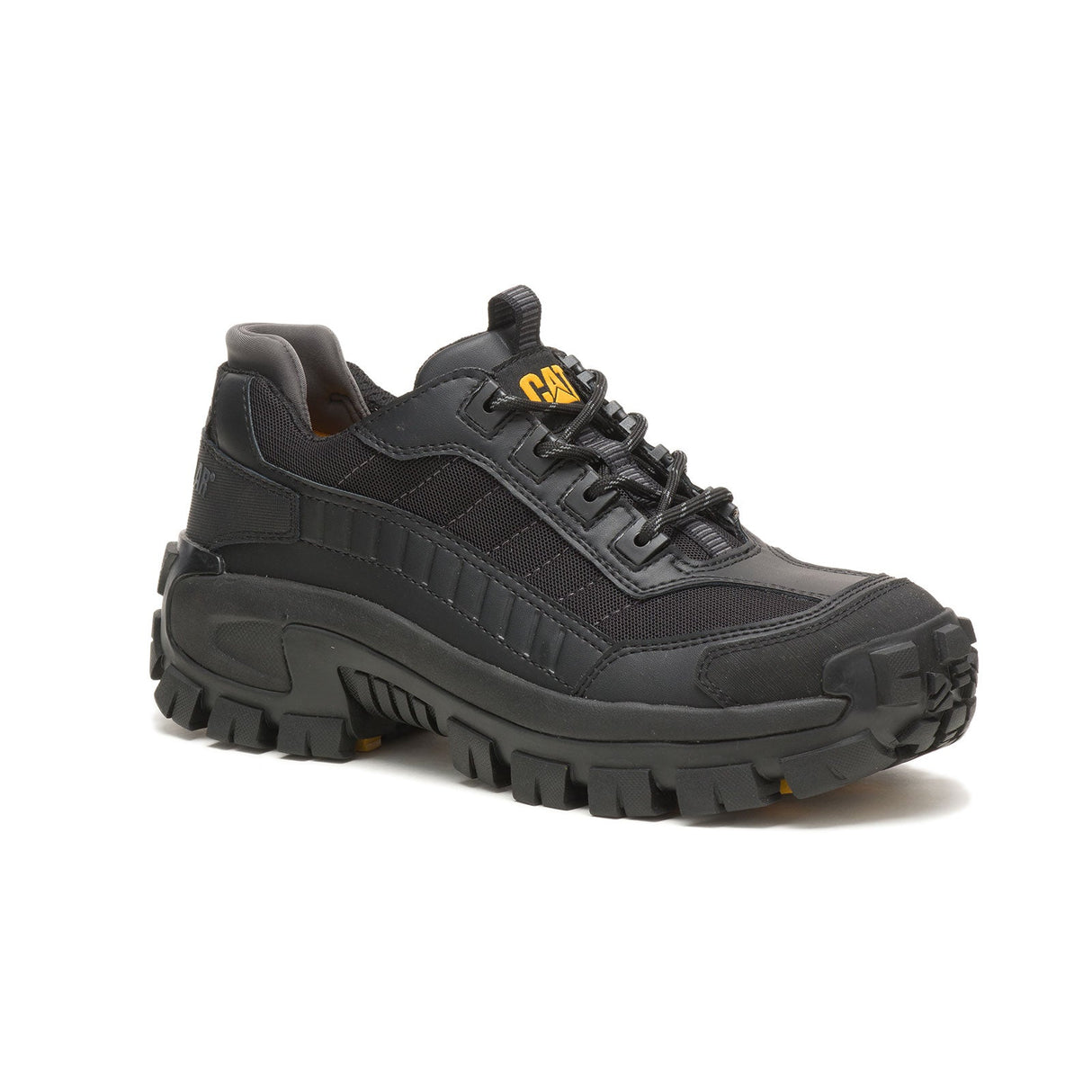 Caterpillar Invader Steel-Toe Work Boot Black P91274 Medial Image