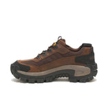 Caterpillar Invader Steel-Toe Work Shoe Dark Brown P91338 Heel Image