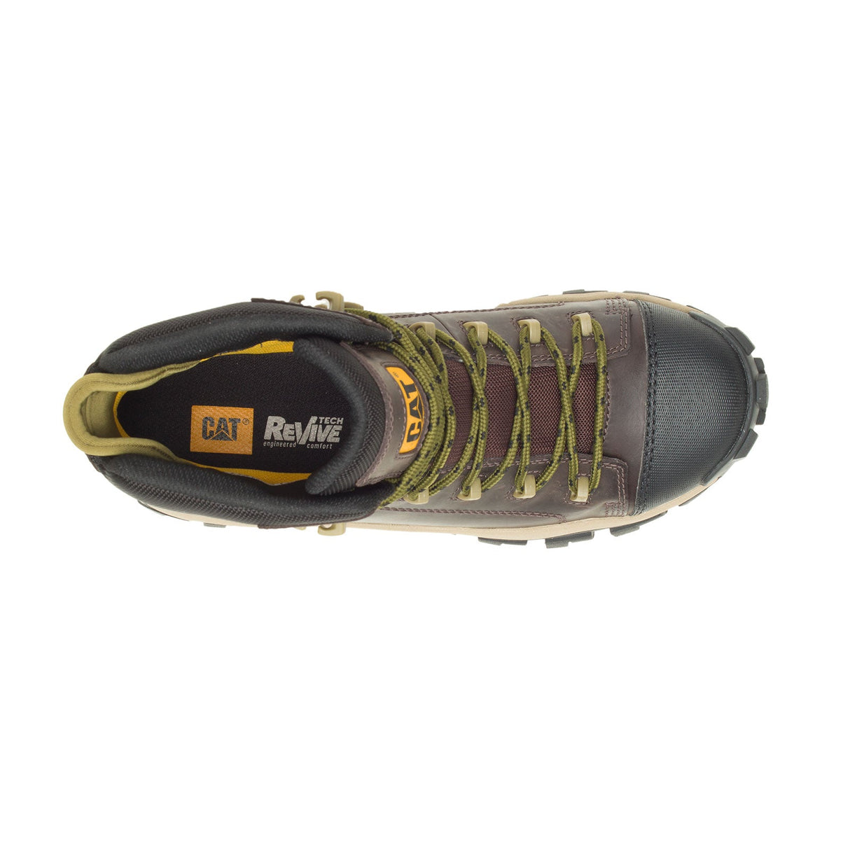 Caterpillar Invader Composite-Toe Waterproof Hiker Work Boot Brown P91541 Side Image