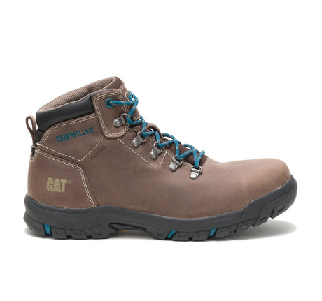 Caterpillar Mae Women’s Steel-Toe Waterproof Work Boot Light Brown P91012 Profile