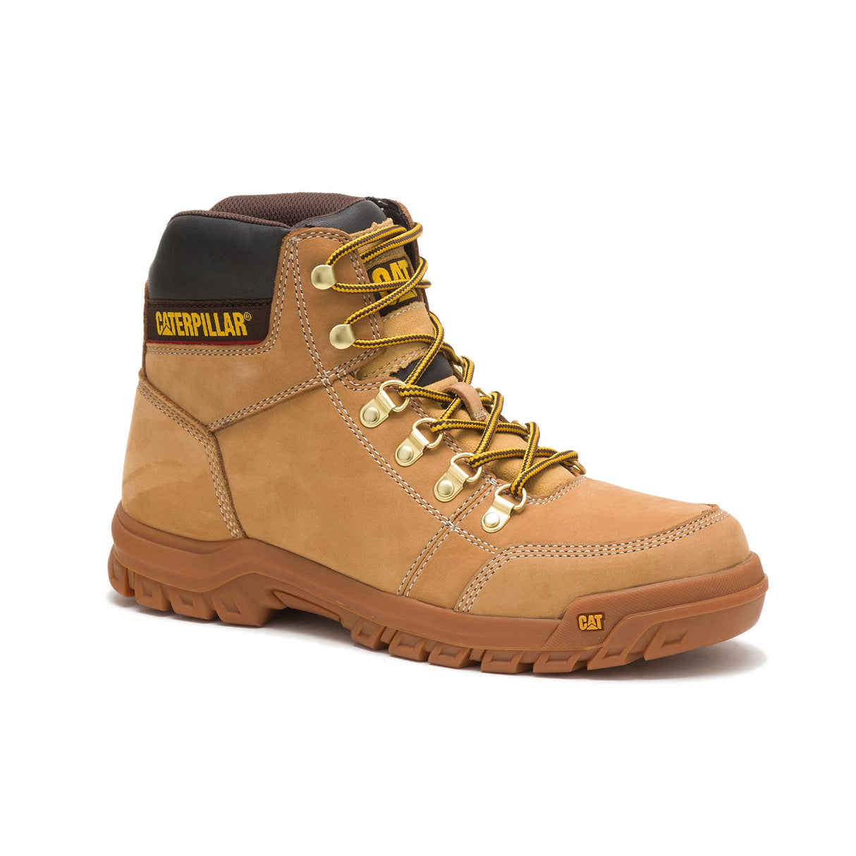 Caterpillar Outline Soft-Toe Boot Honey P74086 Medial Image