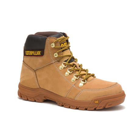 Caterpillar Outline Soft-Toe Boot Honey P74086 Medial Image