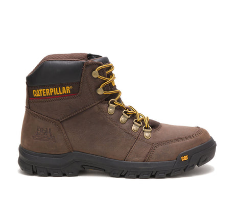 Caterpillar Outline Soft-Toe Boot Seal Brown P74087 Profile