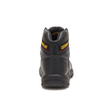 Caterpillar Outline Steel-Toe Work Boot Black P90800 Heel Image