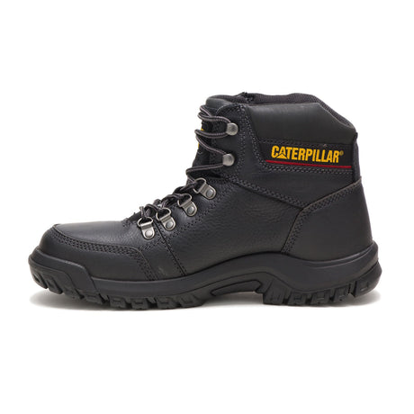 Caterpillar Outline Steel-Toe Work Boot Black P90800 Side Image