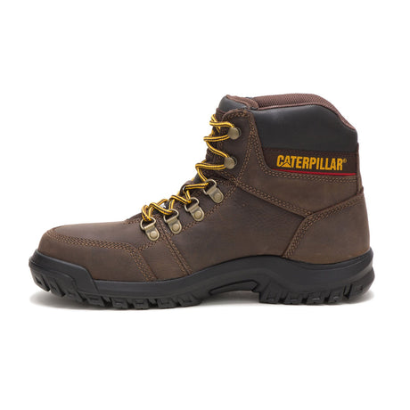 Caterpillar Outline Steel-Toe Work Boot Brown P90803 Side Image