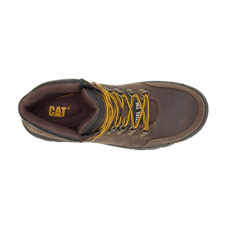 Caterpillar Outline Steel-Toe Work Boot Brown P90803 Front Image