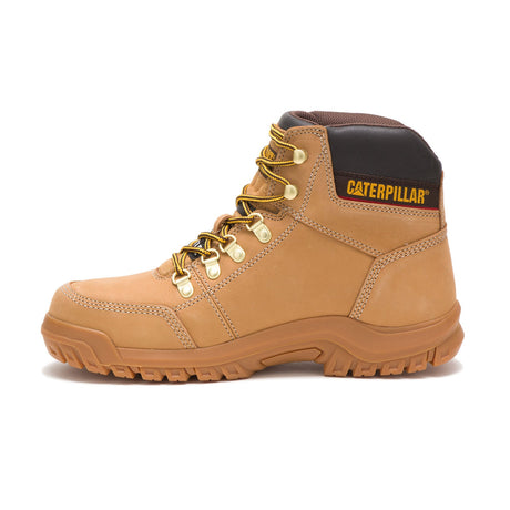 Caterpillar Outline Steel-Toe Work Boot Honey P90801 Side Image