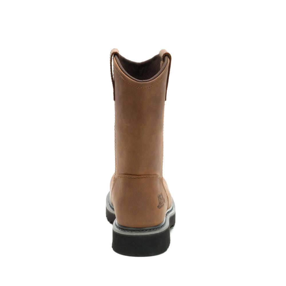 Caterpillar Men's Planer Wellington Steel Toe Boot Lion - Heel View
