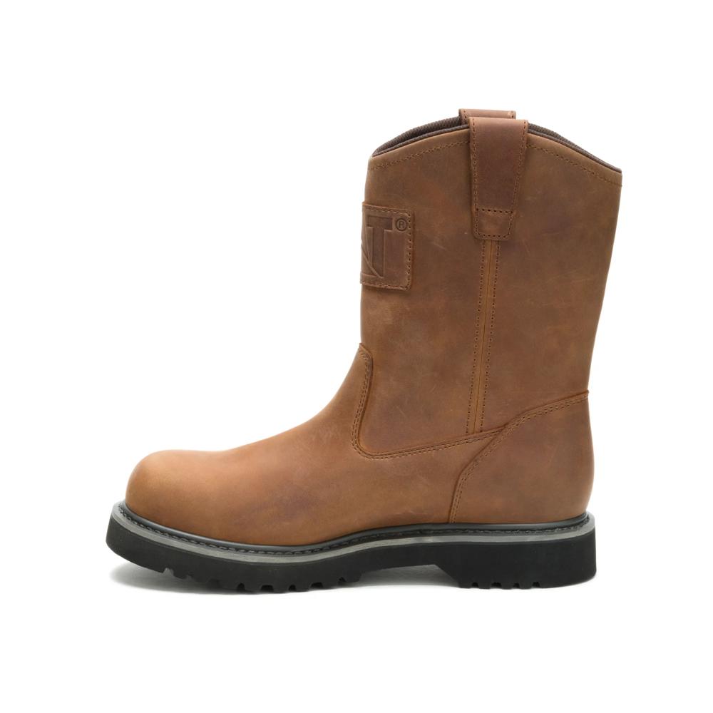 Caterpillar Men's Planer Wellington Steel Toe Boot Lion - Medial View