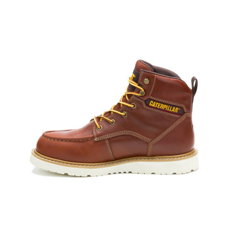 Caterpillar Reclaimer Wedge Waterproof Steel-Toe Boots Sudan Brown P91835 Side Image