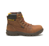 Caterpillar Resorption Women’s Composite-Toe Waterproof Work Boot Leather Brown P91392 Profile