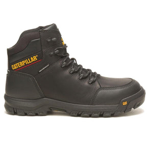 Caterpillar Resorption Composite-Toe Waterproof Work Boot Black Profile View