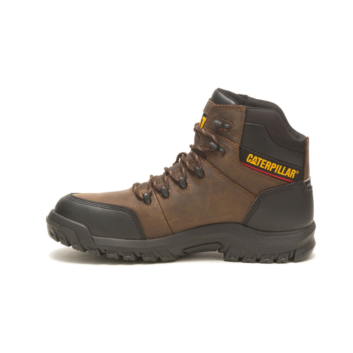 Caterpillar Resorption Composite-Toe Waterproof Work Boot Seal Brown P90977 Side Image