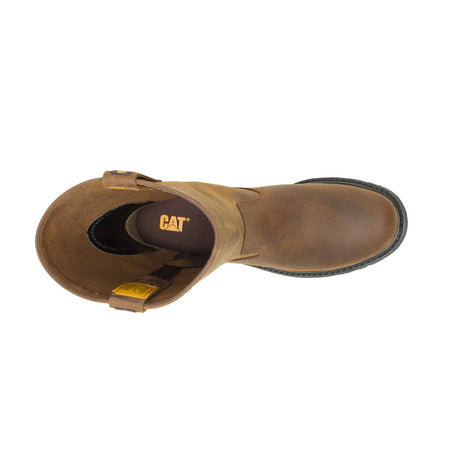 Caterpillar Revolver Soft-Toe Pull On Work Boot Dark Brown P72191 Front Image