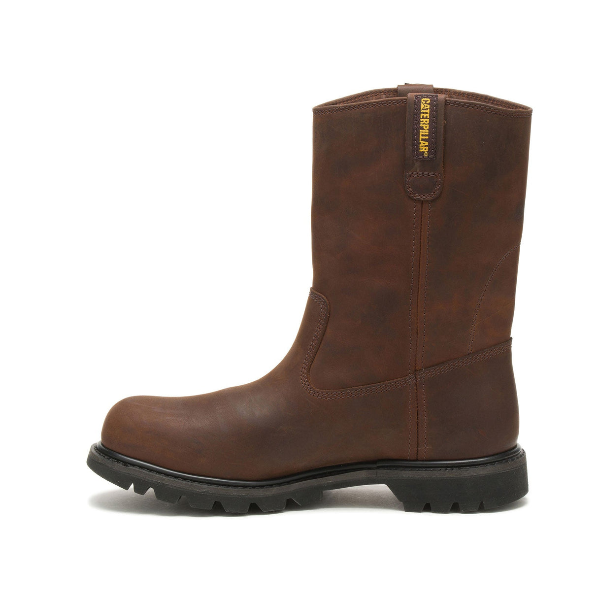 Caterpillar Revolver Steel-Toe Work Boot Dark Brown P89516 Side Image