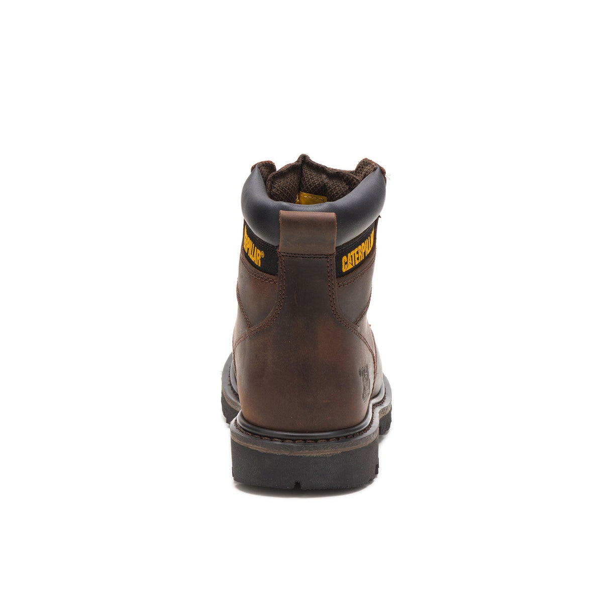 Caterpillar Second Shift Soft-Toe Work Boot Dark Brown P72593 Heel Image
