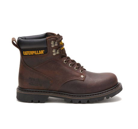 Caterpillar Second Shift Soft-Toe Work Boot Dark Brown P72593 Profile