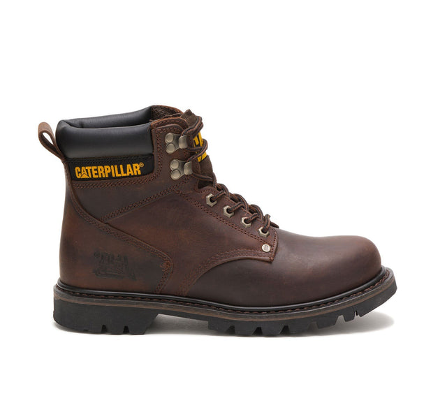 Caterpillar Second Shift Soft-Toe Work Boot Dark Brown P72593 Profile