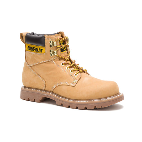Caterpillar Second Shift Soft-Toe Work Boot Honey P70042 Medial Image